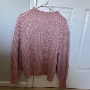 Madewell Soft Pink Turtleneck Sweater